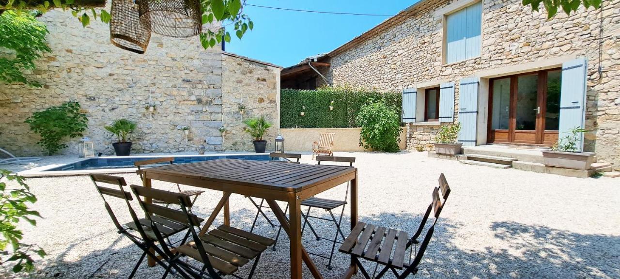 Le Mazet Sainte-Jalle, Piscine Chauffee, Jardin Clos, Barbecue En Baronnies Provencales Eksteriør billede