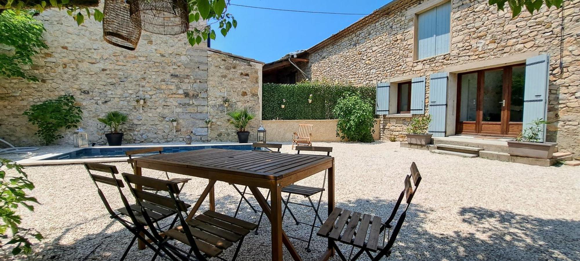 Le Mazet Sainte-Jalle, Piscine Chauffee, Jardin Clos, Barbecue En Baronnies Provencales Eksteriør billede